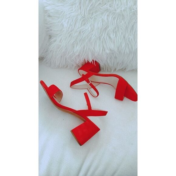 Cole Haan Josie Block Heel Sandal Piinciana Suede US8.5 - Picture 1 of 7